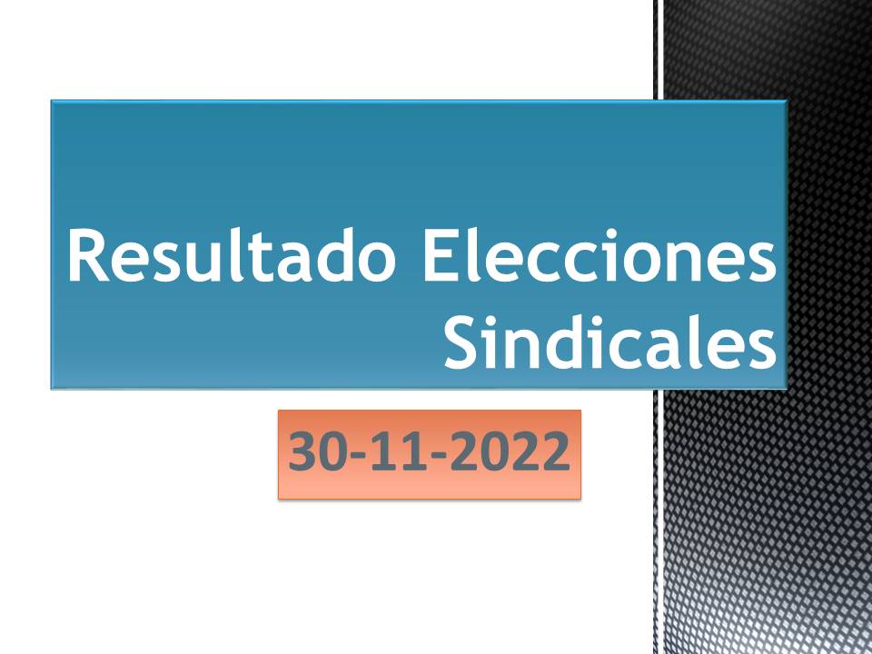Caratula elecciones sindicales 2022 2