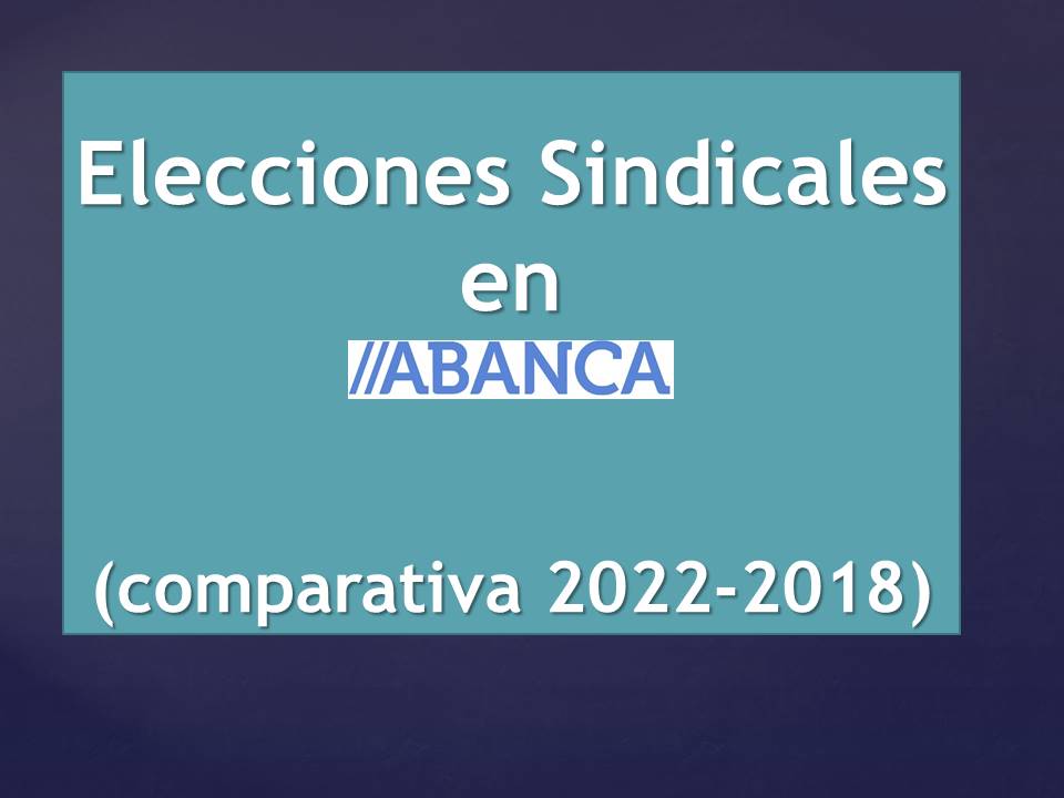 Comparativa elecciones sindicales 2022 2018