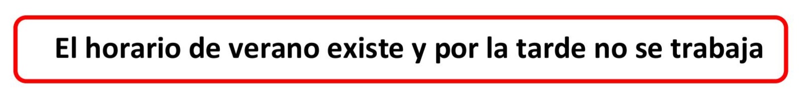 Horario de verano. 1